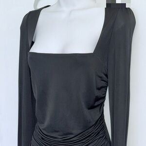 Gucci Elegant & Sexy Stylish Black Long Sleeve Top / Tunic.